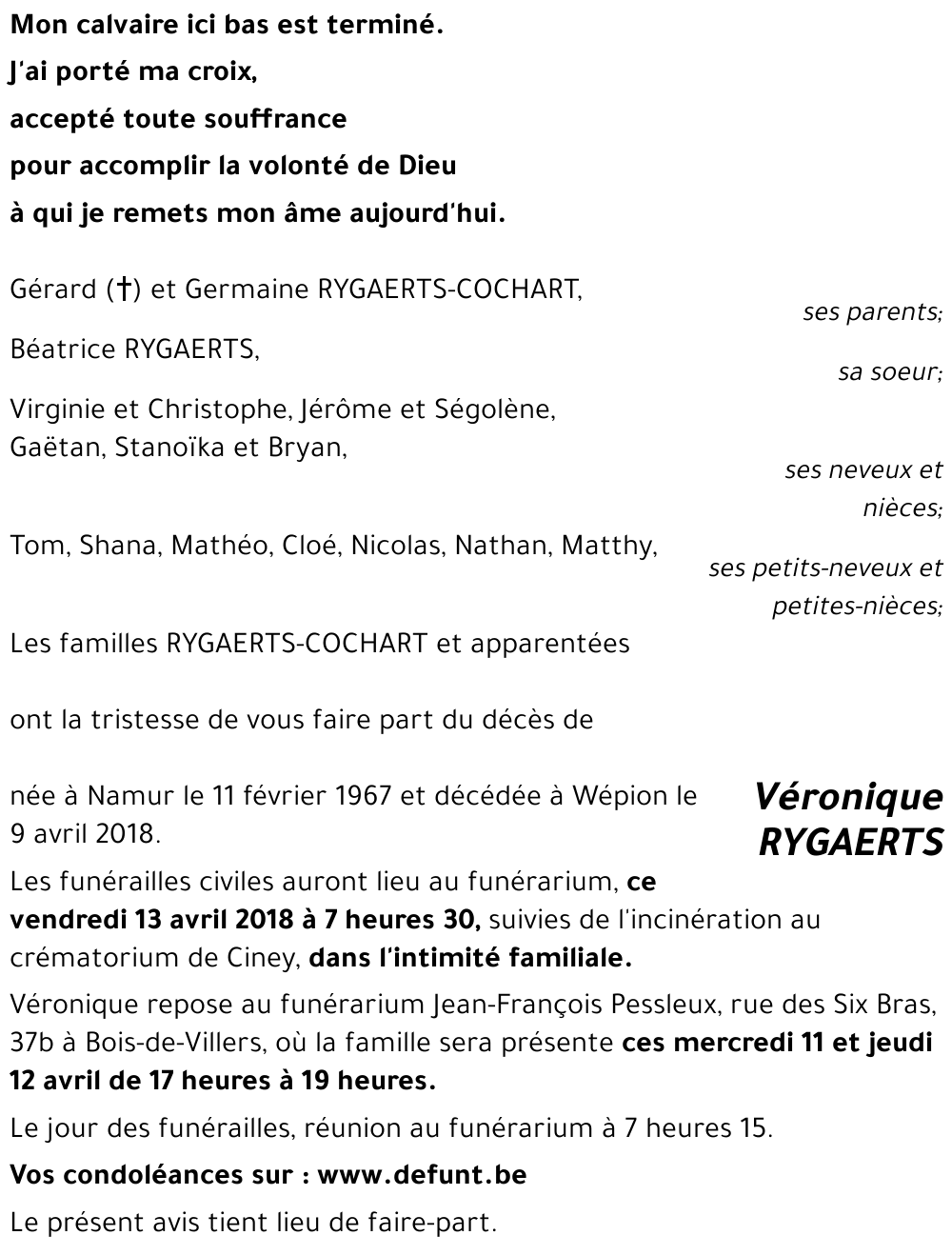 Véronique RYGAERTS