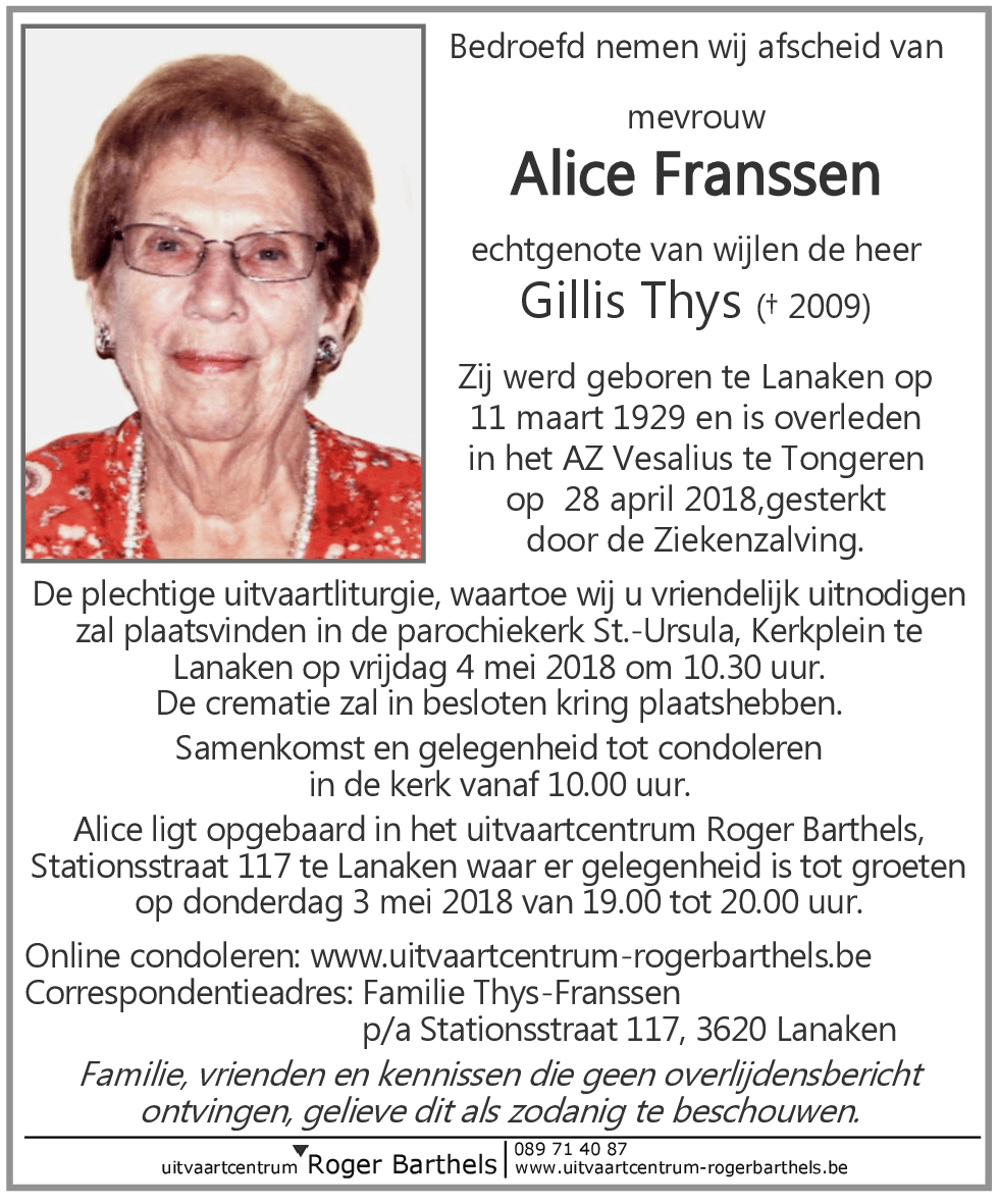 Alice Franssen
