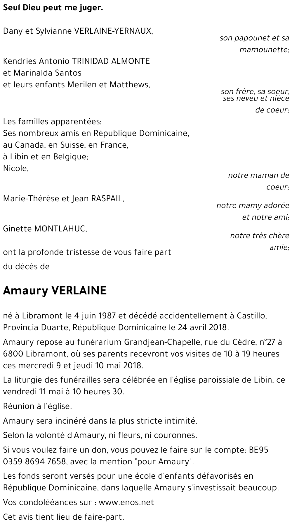 Amaury VERLAINE