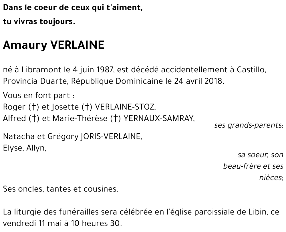 Amaury VERLAINE