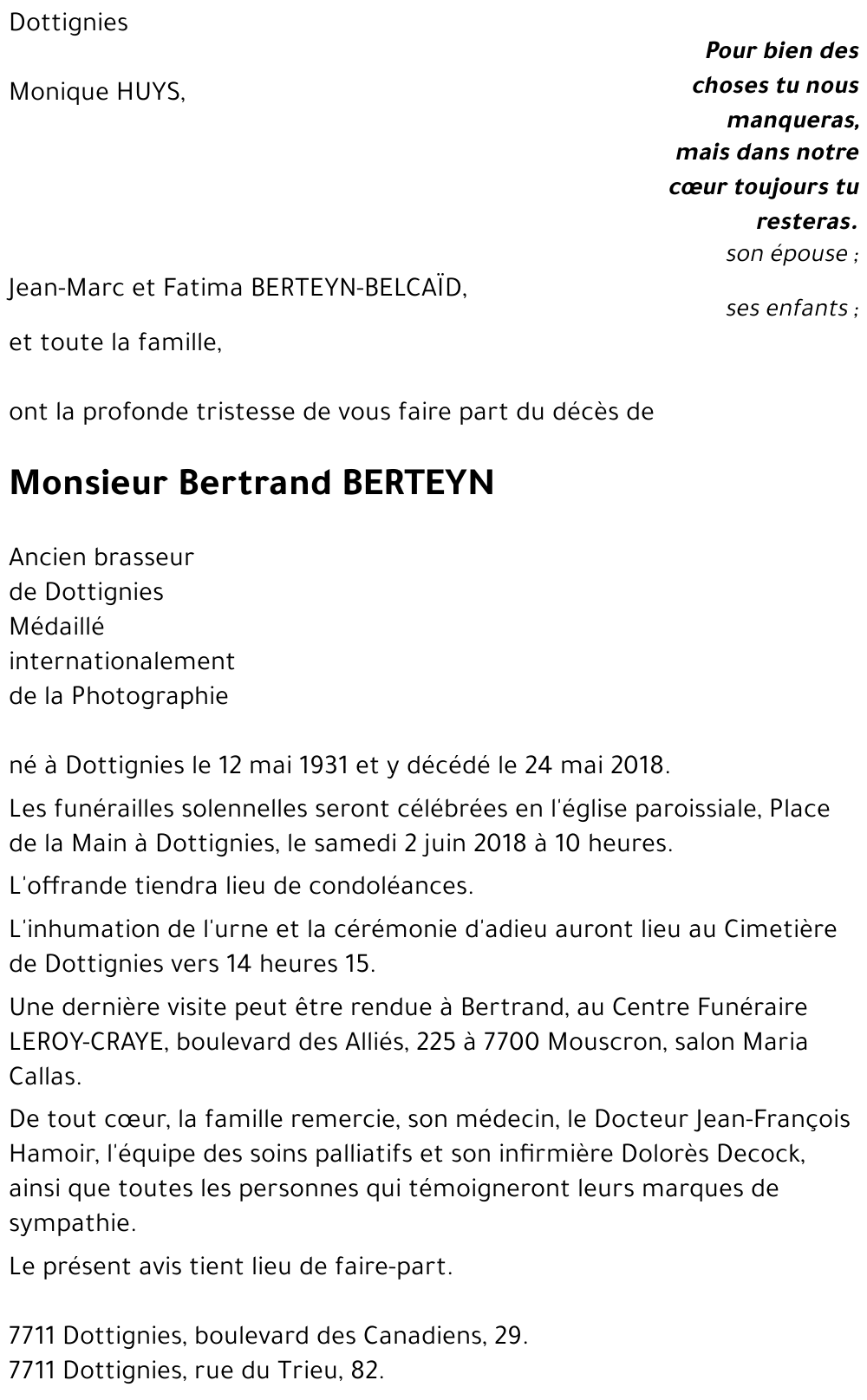 Bertrand BERTEYN