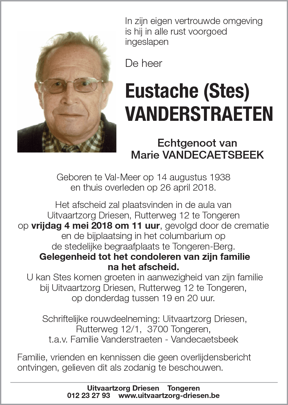 Eustache Vanderstraeten