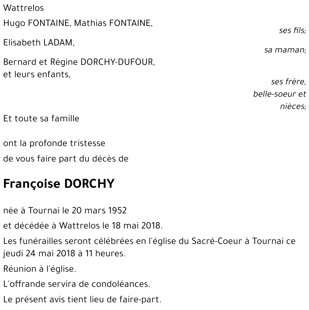 Françoise DORCHY