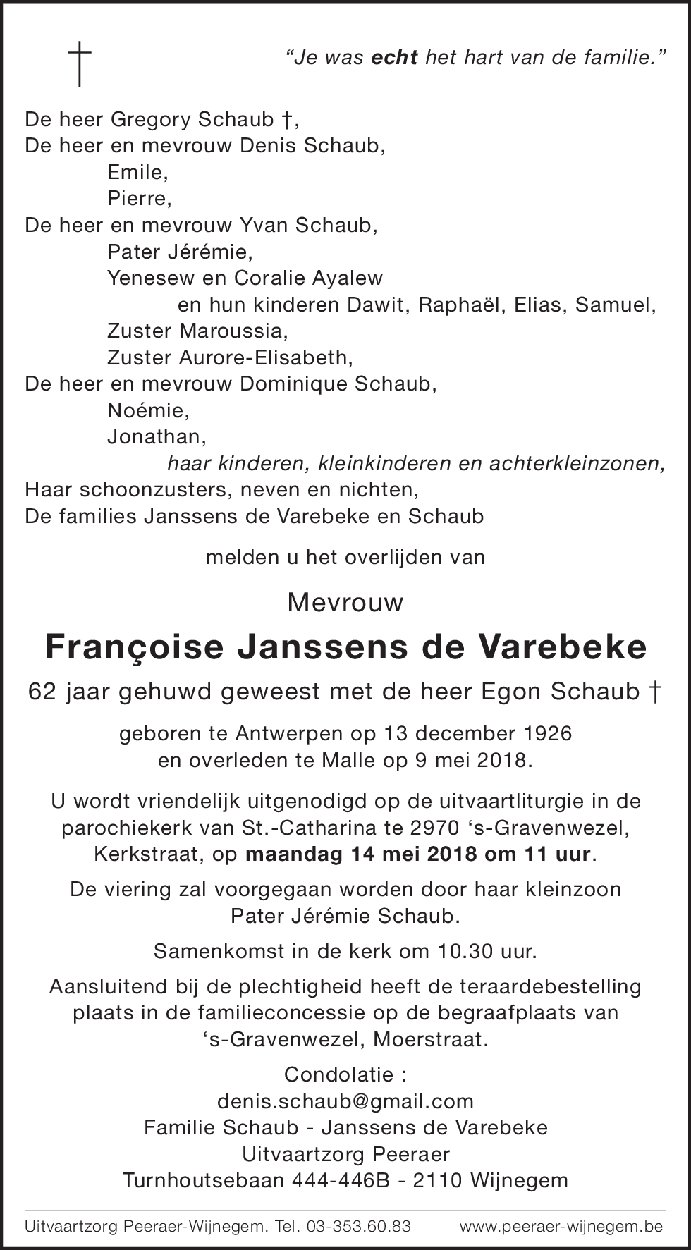 Françoise Janssens de Varebeke