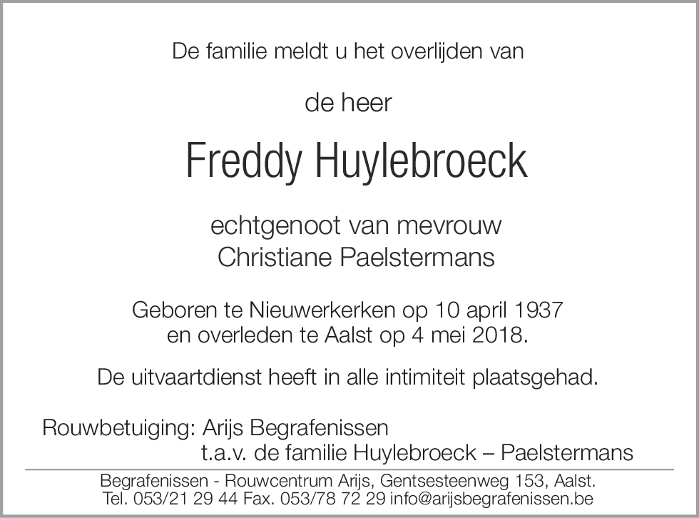 Freddy Huylebroeck