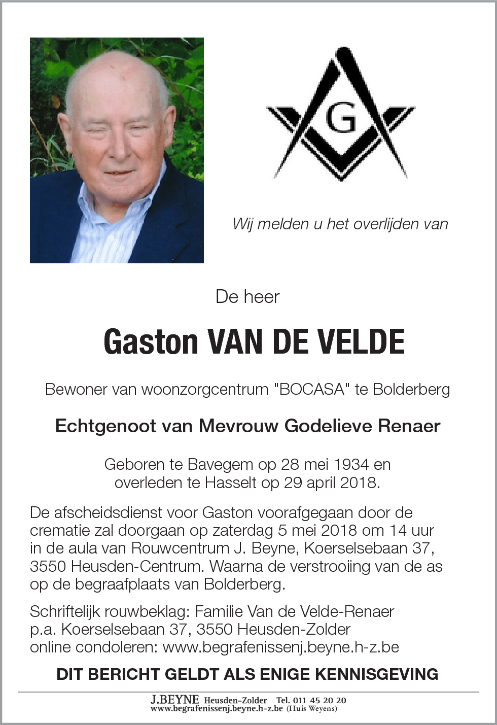 Gaston Van de Velde