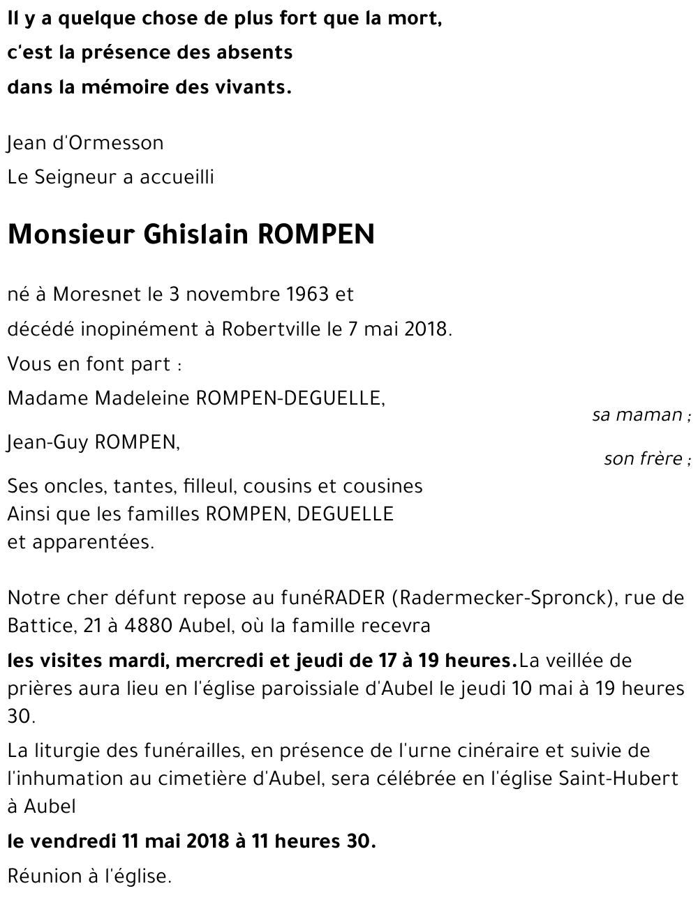 Ghislain ROMPEN