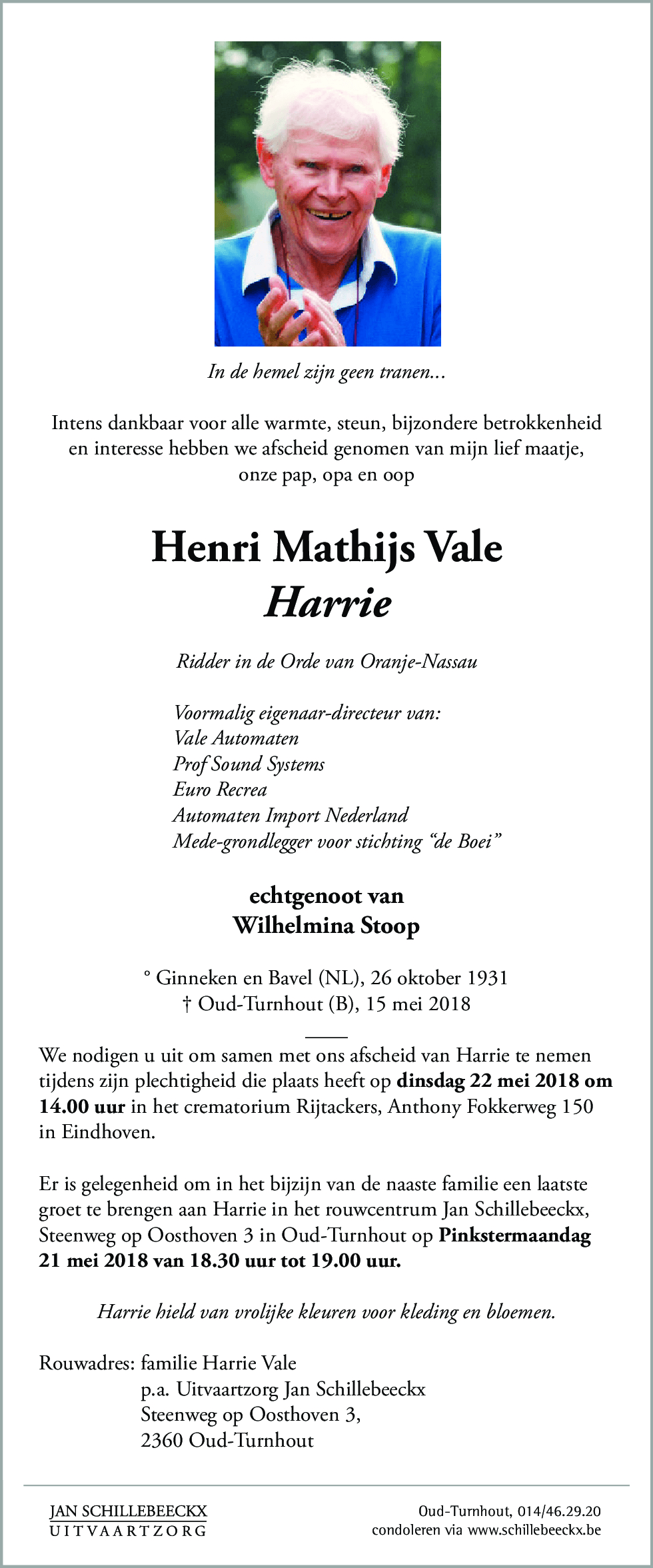Henri Mathijs Vale