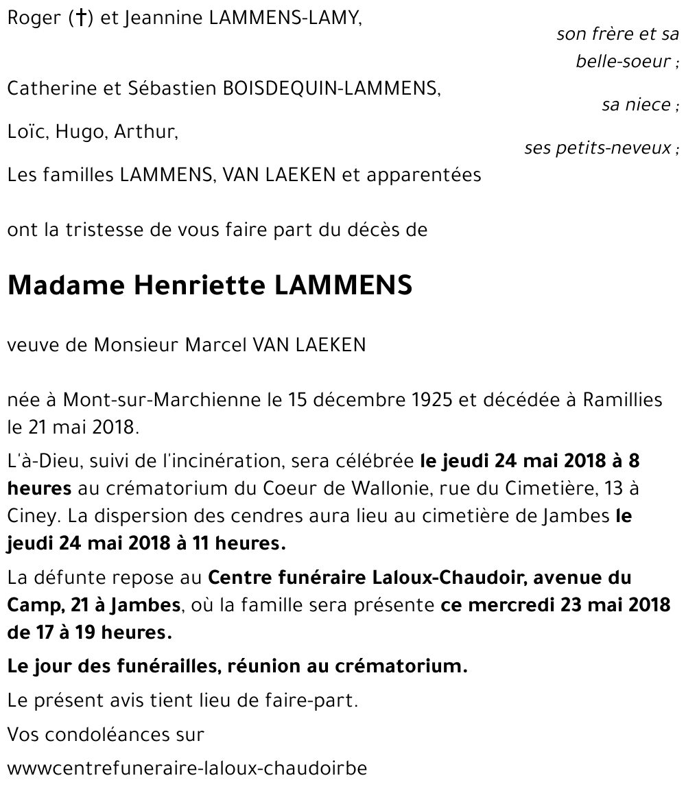 Henriette LAMMENS