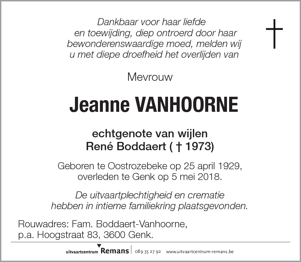 Jeanne Vanhoorne