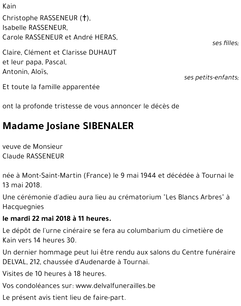 Josiane SIBENALER