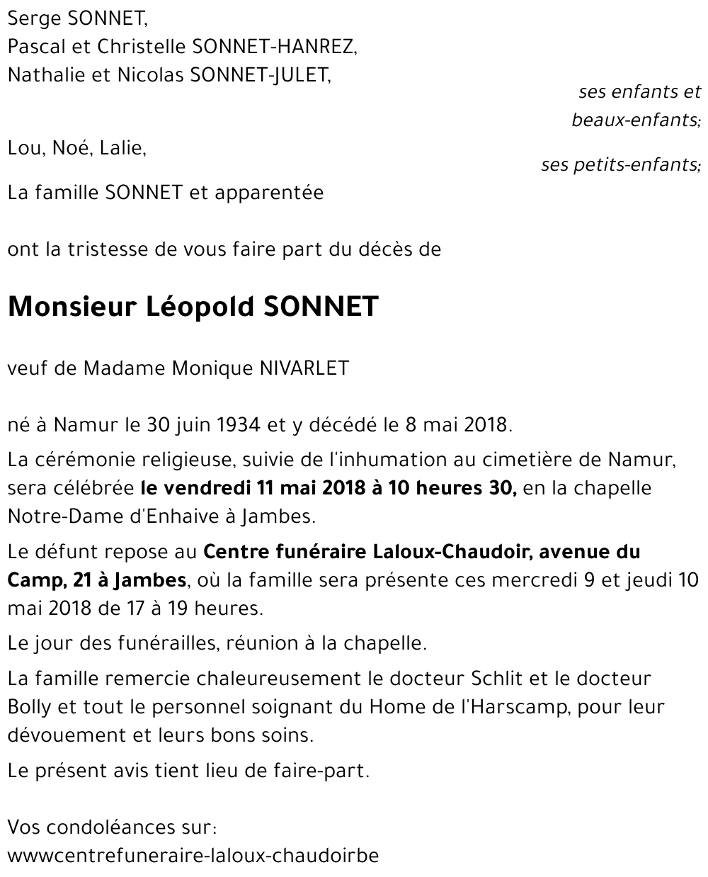 Léopold SONNET
