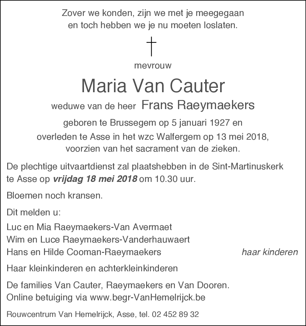 Maria Van Cauter