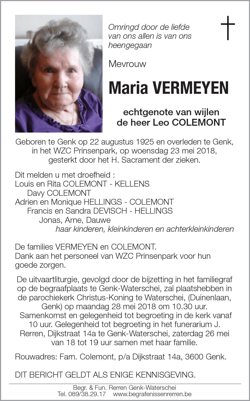 Maria VERMEYEN