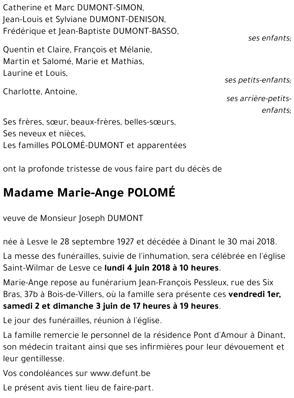 Marie-Ange POLOMÉ