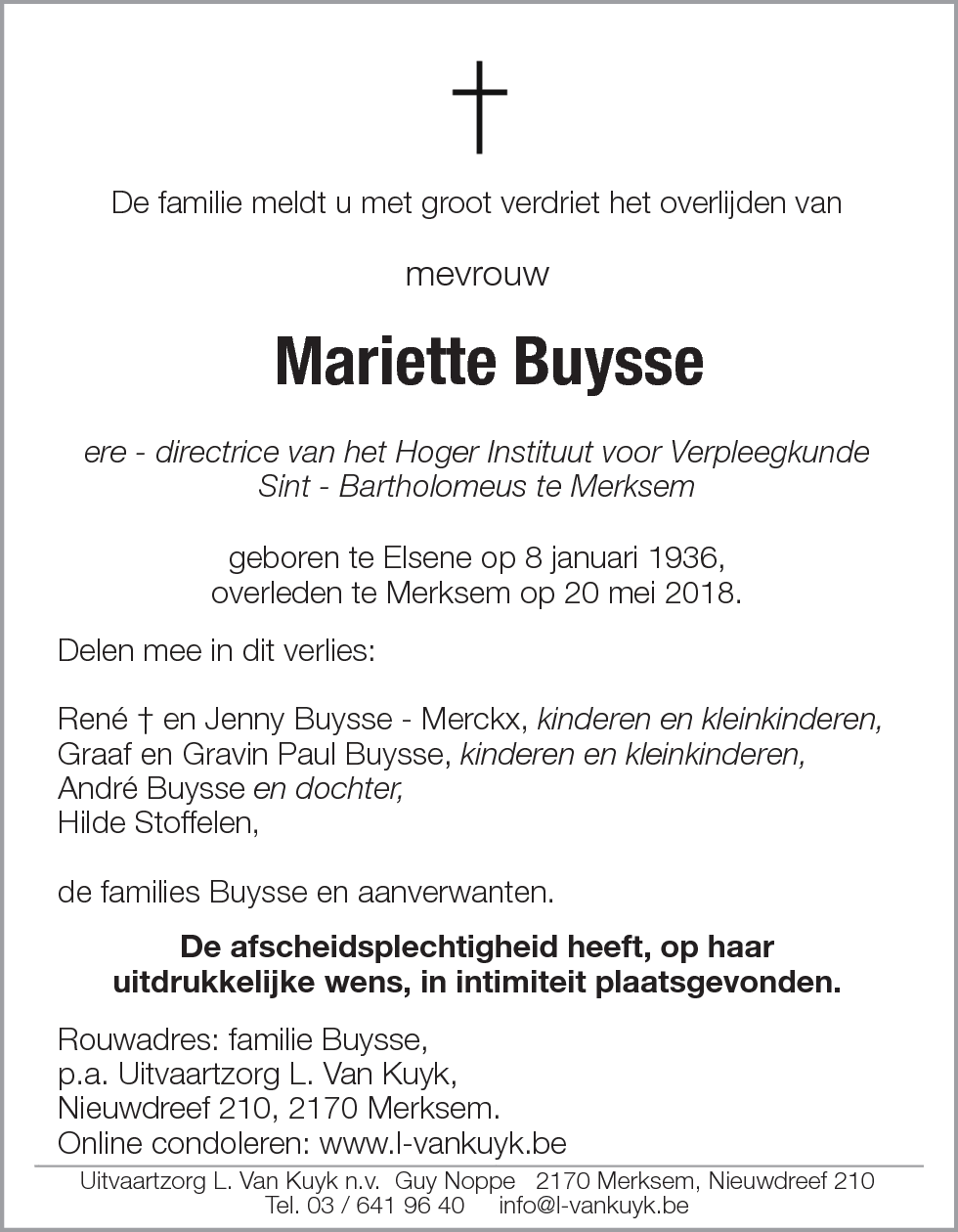 Marie Buysse