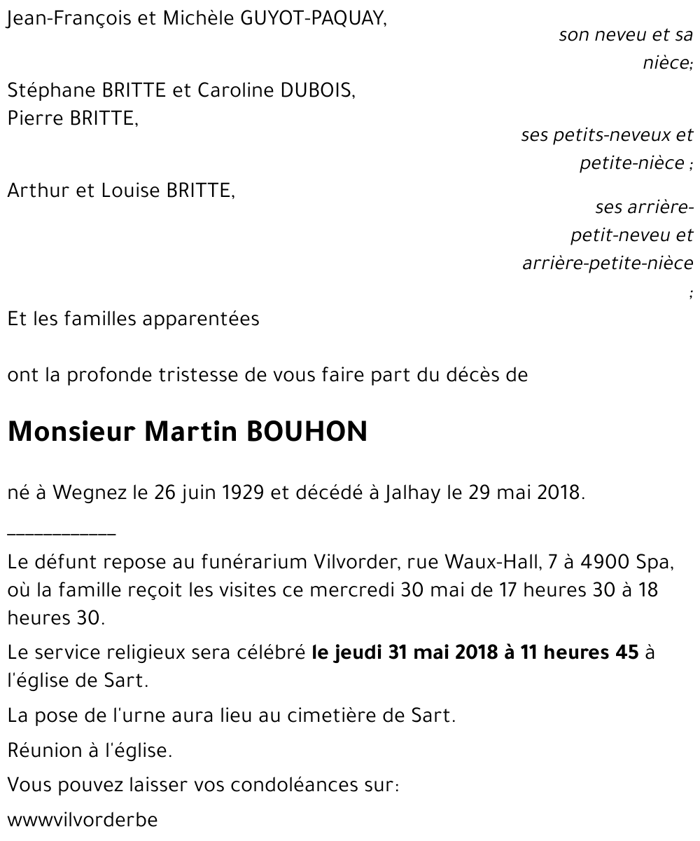 Martin BOUHON