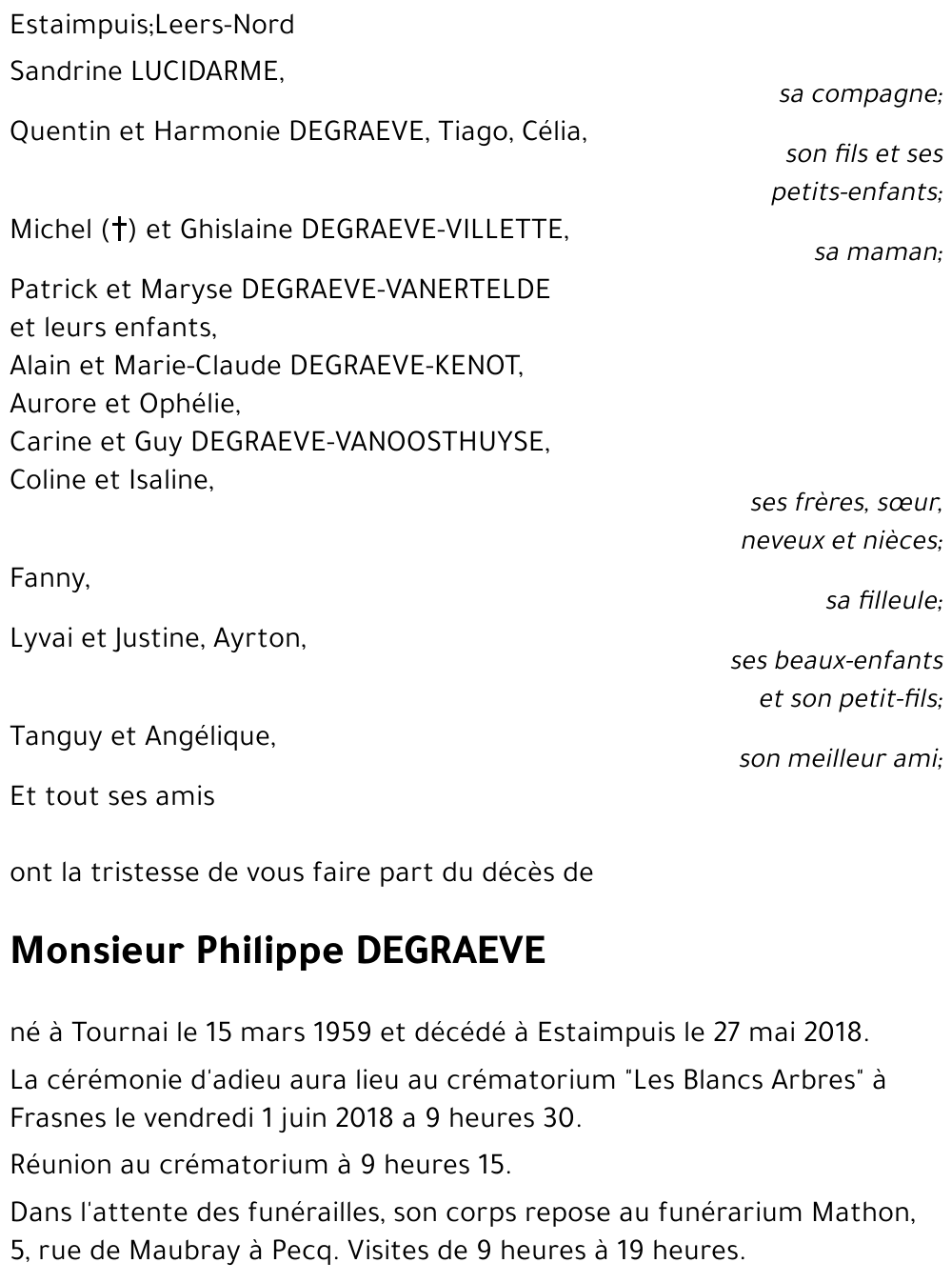 Philippe DEGRAEVE