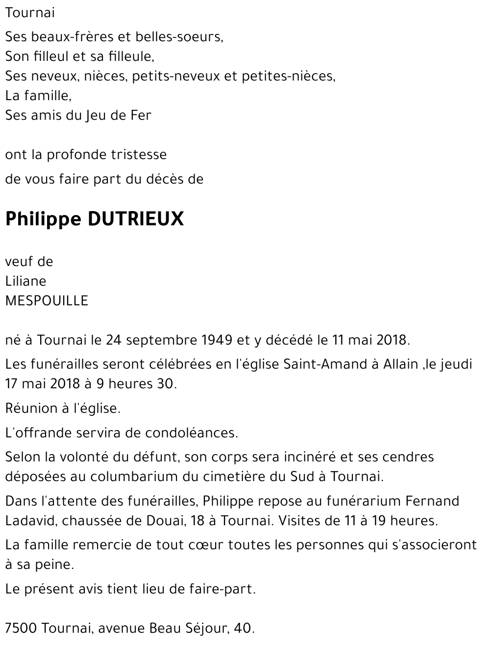 Philippe DUTRIEUX