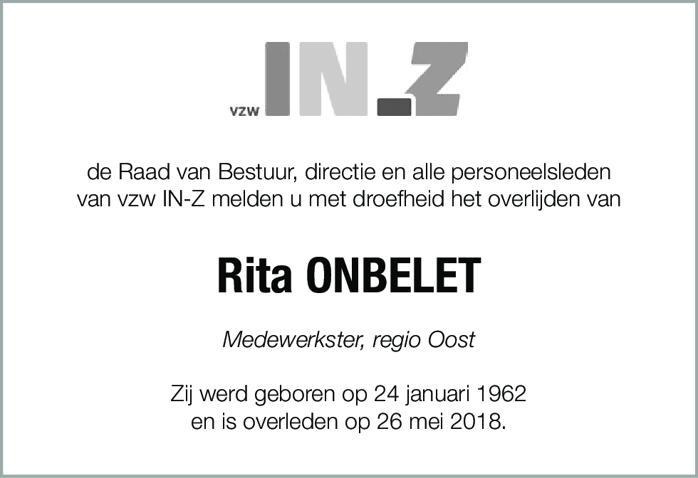 Rita Onbelet