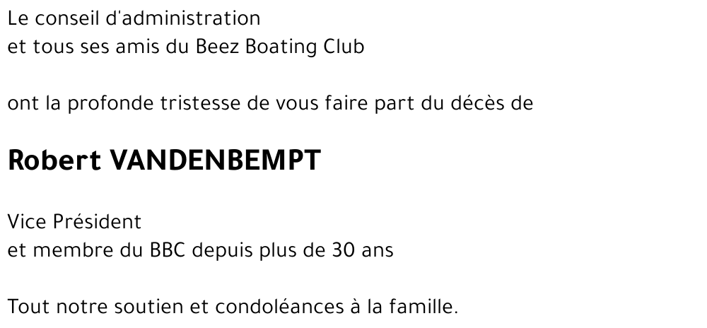 Robert VANDENBEMPT