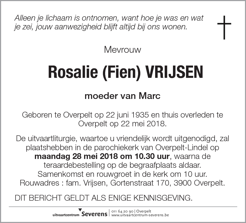 Rosalie (Fien) Vrijsen