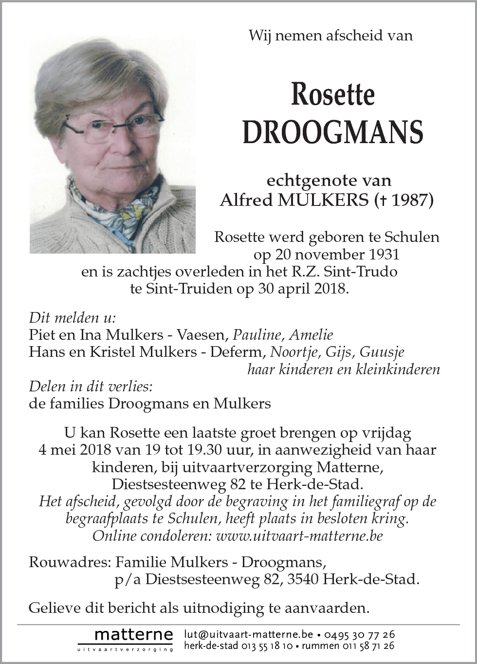 Rosette Droogmans