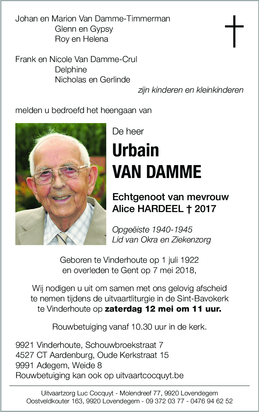 Urbaine Van Damme