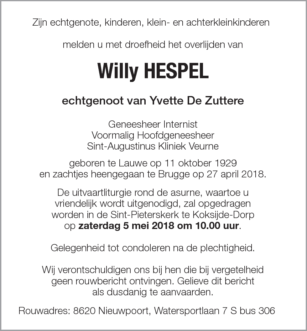 Willy Hespel