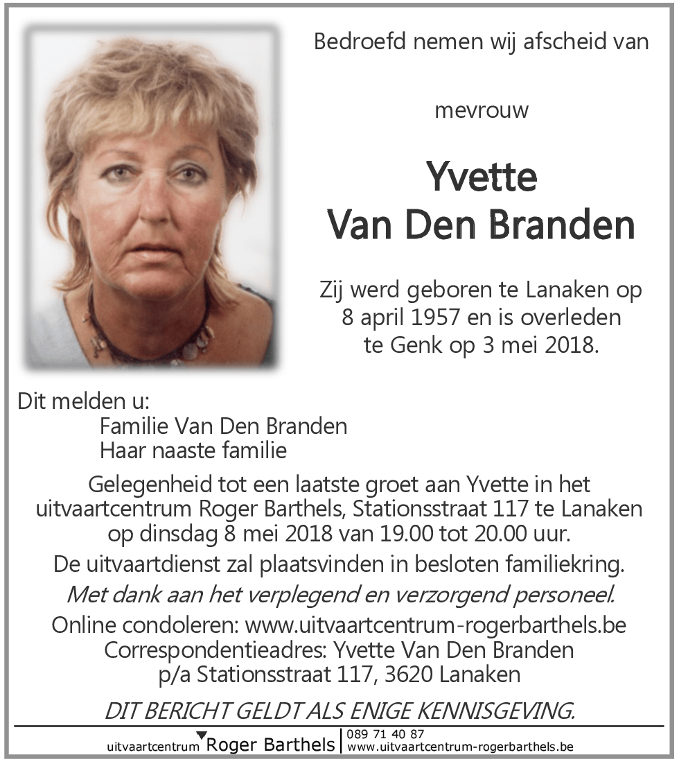 Yvette Van Den Branden