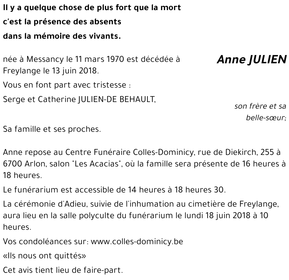 Anne JULIEN