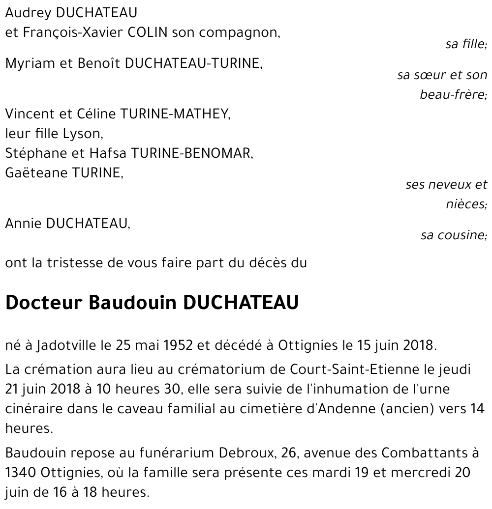 Baudouin DUCHATEAU