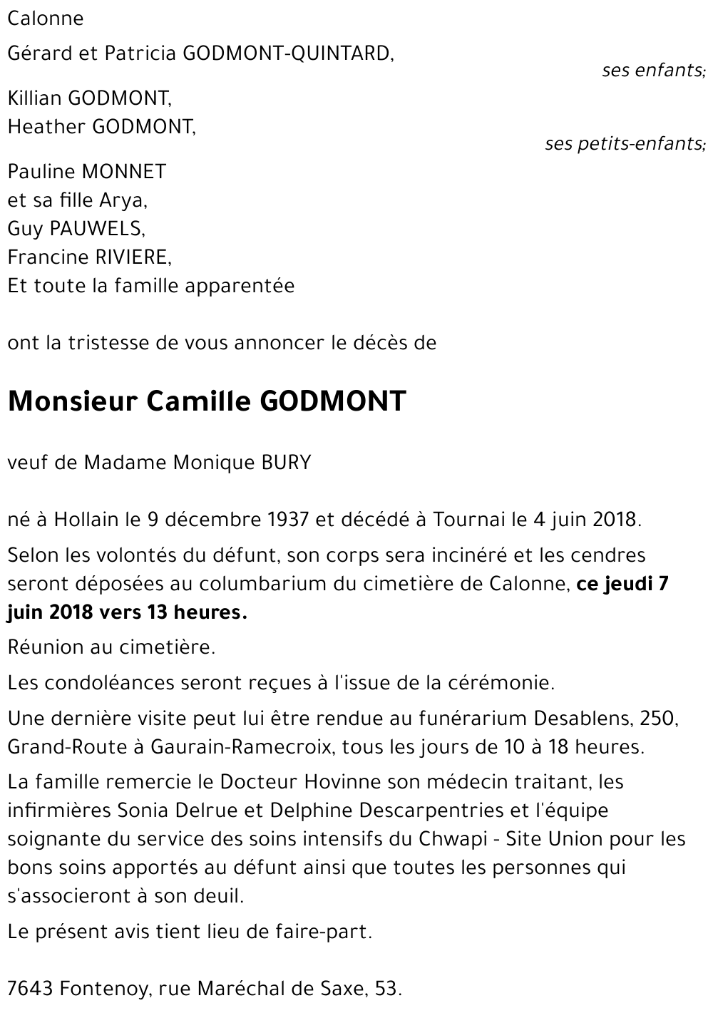 Camille GODMONT