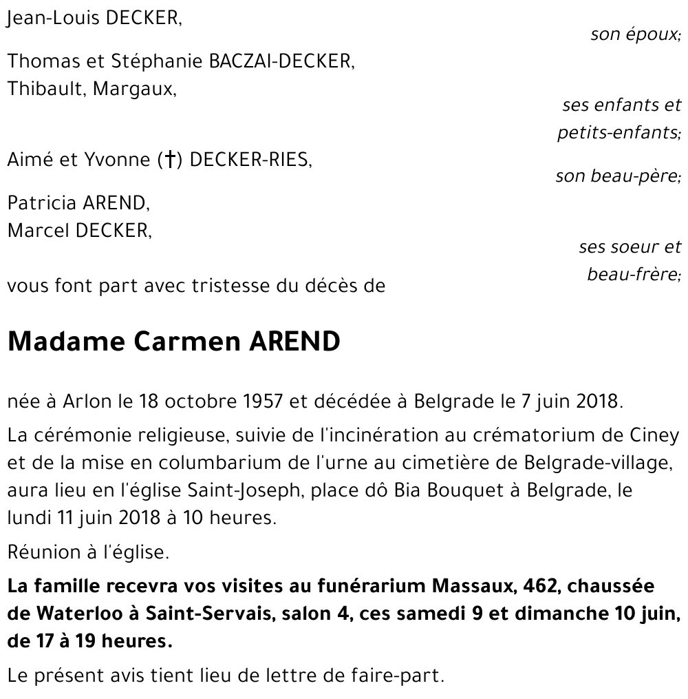 Carmen AREND