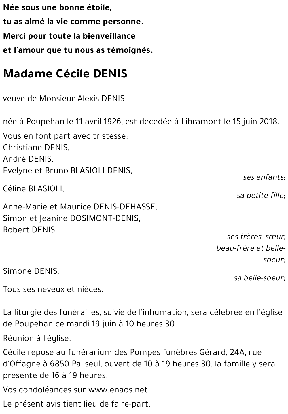 Cécile DENIS