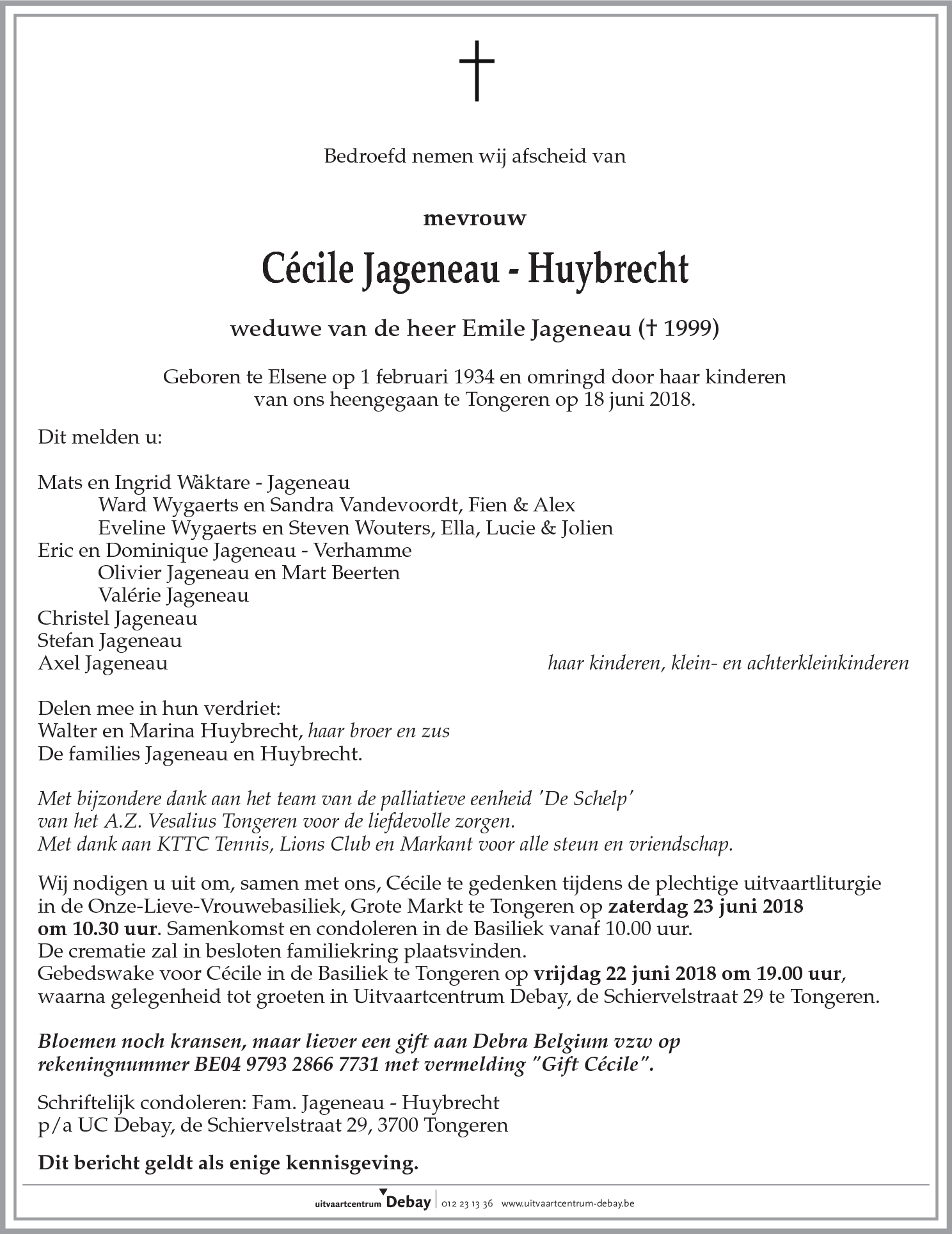 Cécile Jageneau-Huybrecht