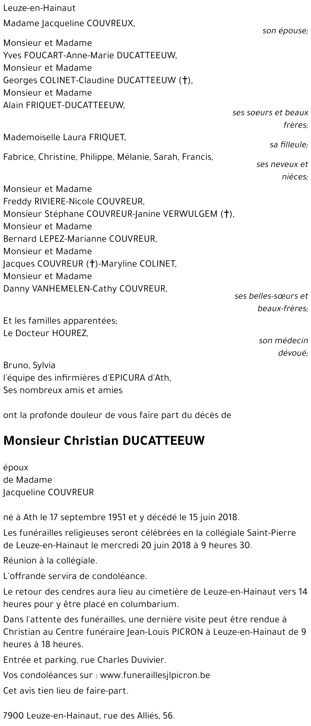 Christian DUCATTEEUW