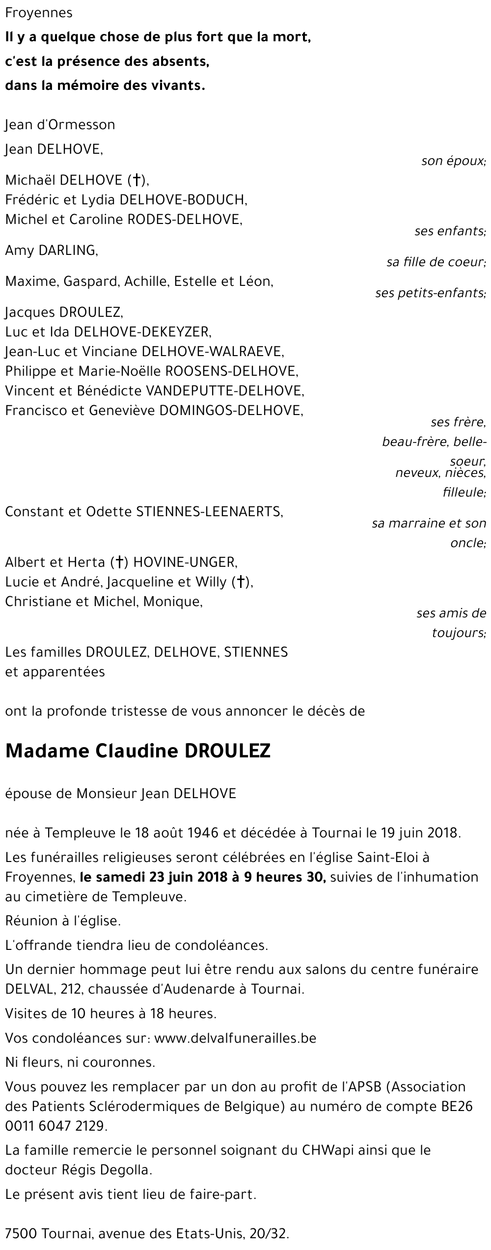 Claudine DROULEZ