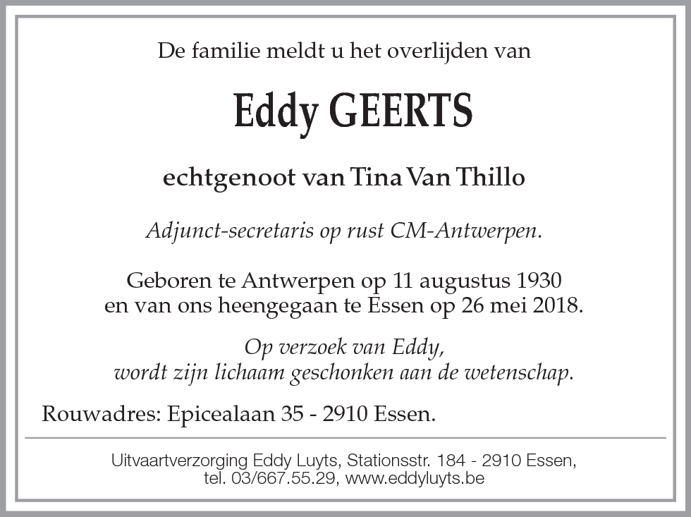 Eddy Geerts