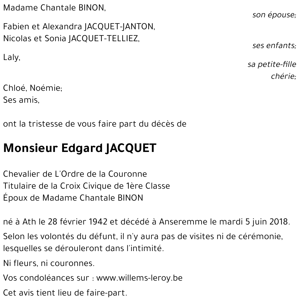 Edgard JACQUET