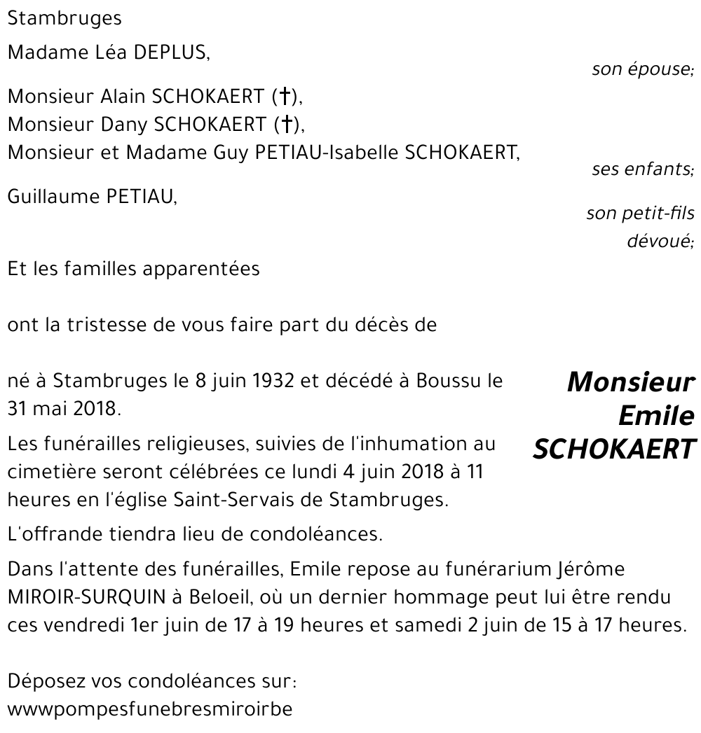 Emile SCHOKAERT