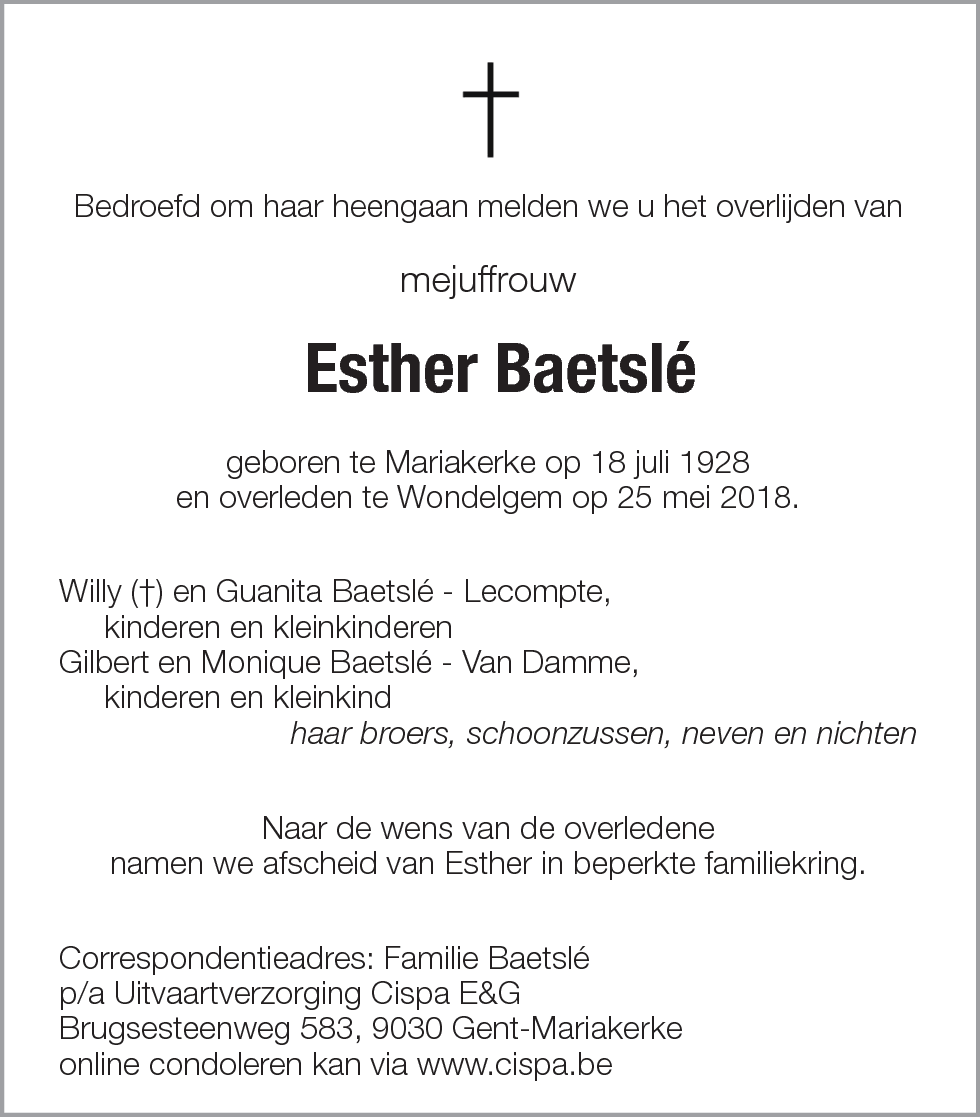 Esther Baetslé