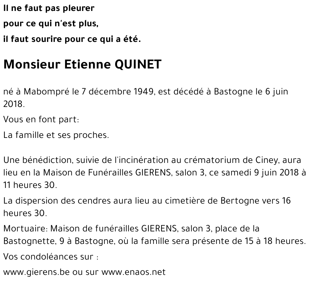 Etienne QUINET