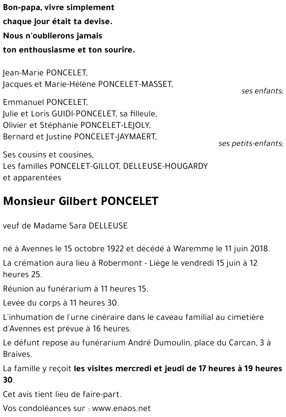 Gilbert PONCELET