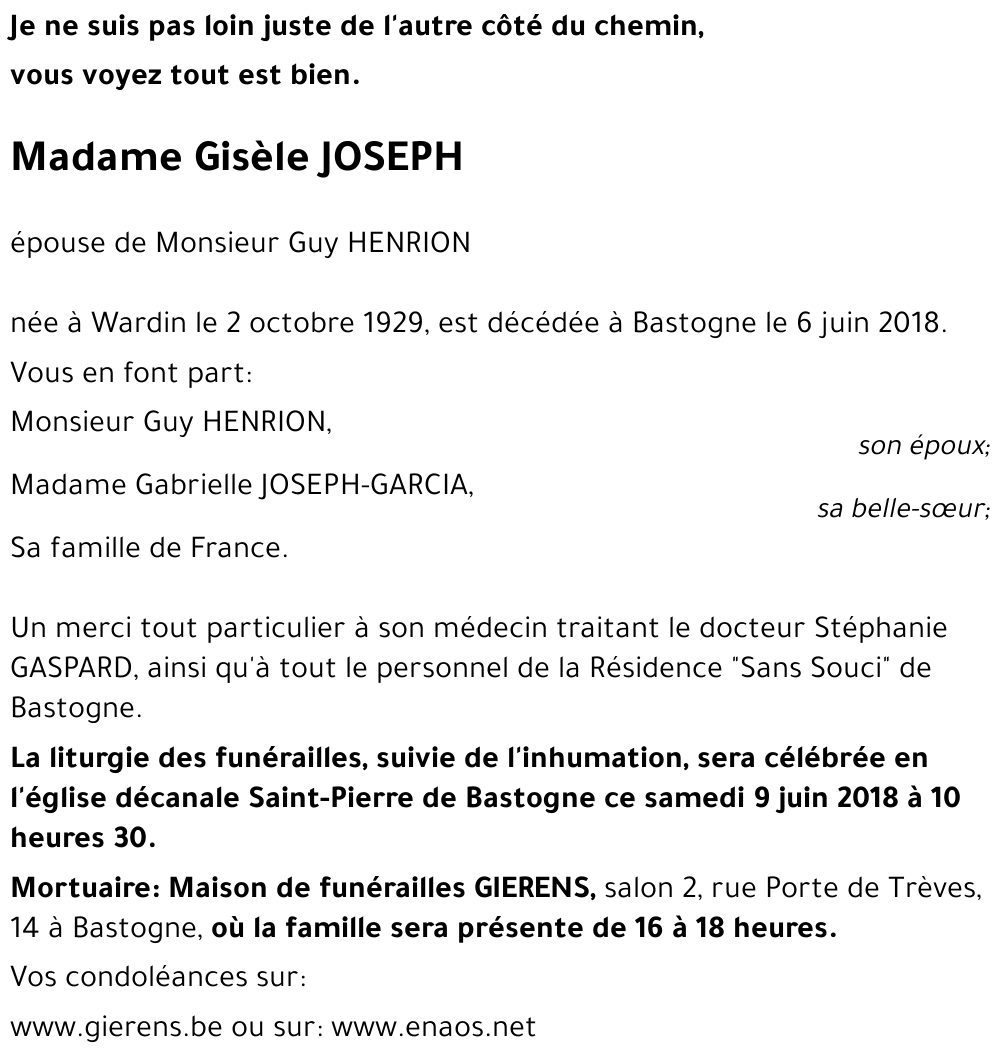 Gisèle JOSEPH