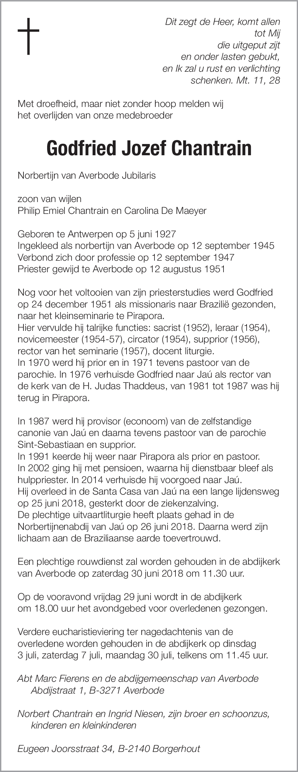 Godfried Jozef Chantrain