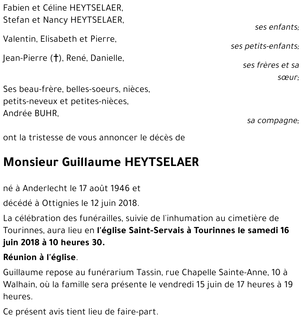 Guillaume HEYTSELAER