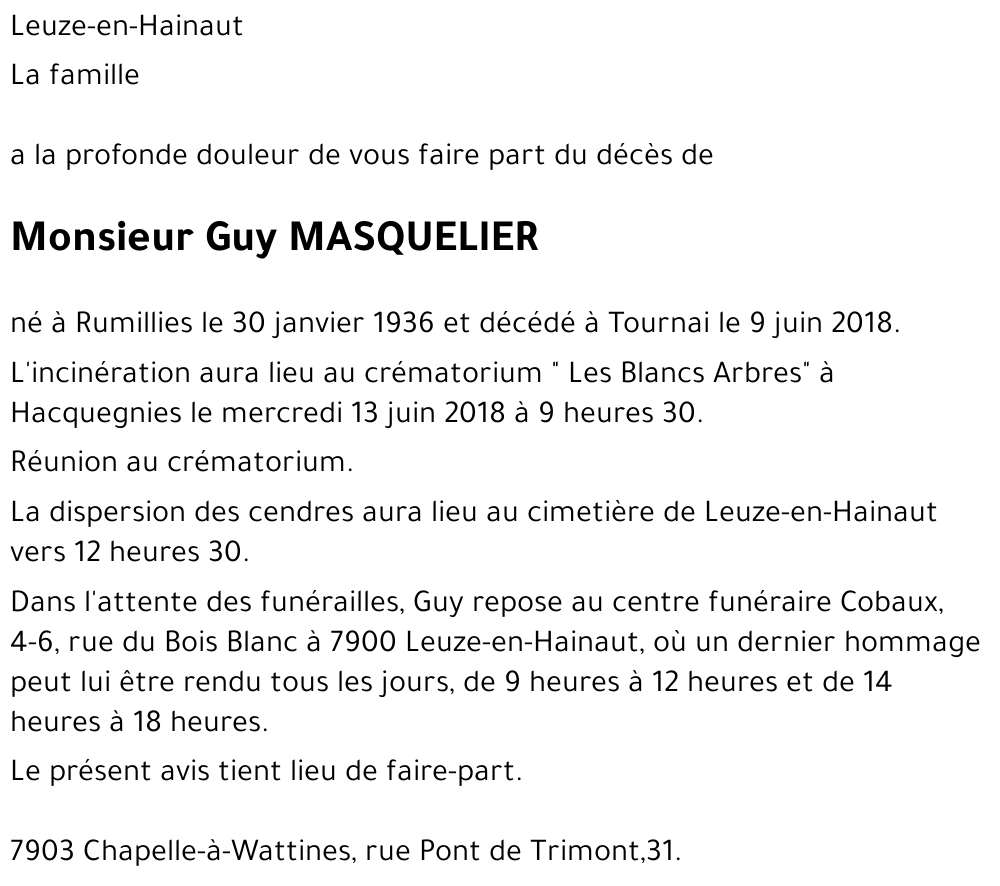 Guy Masquelier