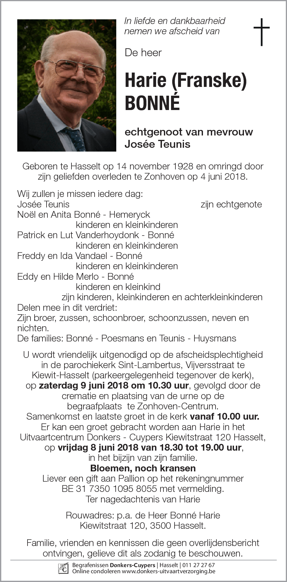 Harie (Franske) Bonné