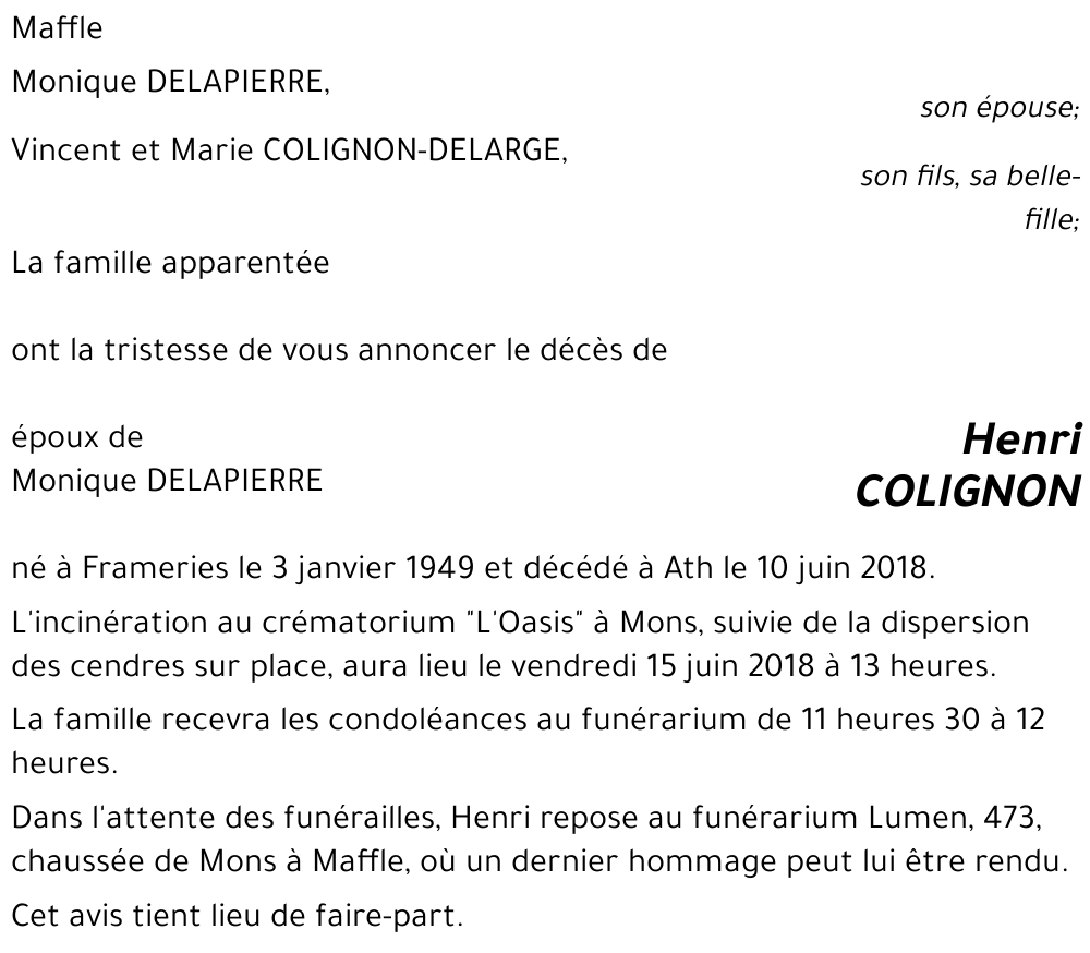 Henri COLIGNON